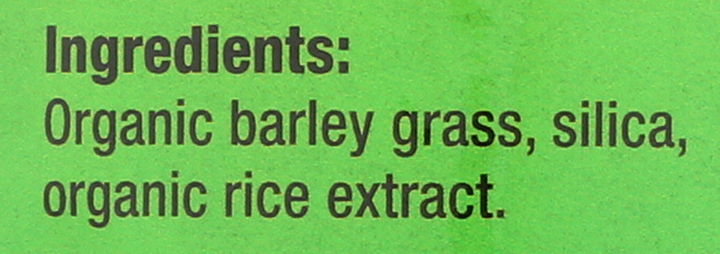 Barley Grass ingredients list