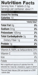 Pines Organic Wheat Grass Tablets close-up ingredients for nutrient boost