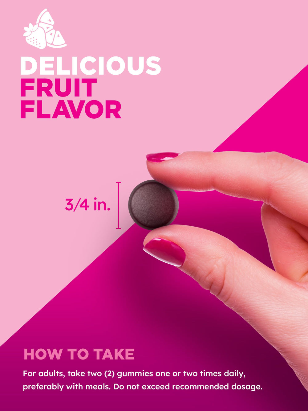 60-count bottle packaging of PINK Biotin Gummies