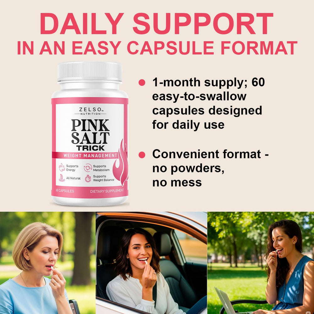 Concept image of Pink Salt Trick Capsules three-pack
