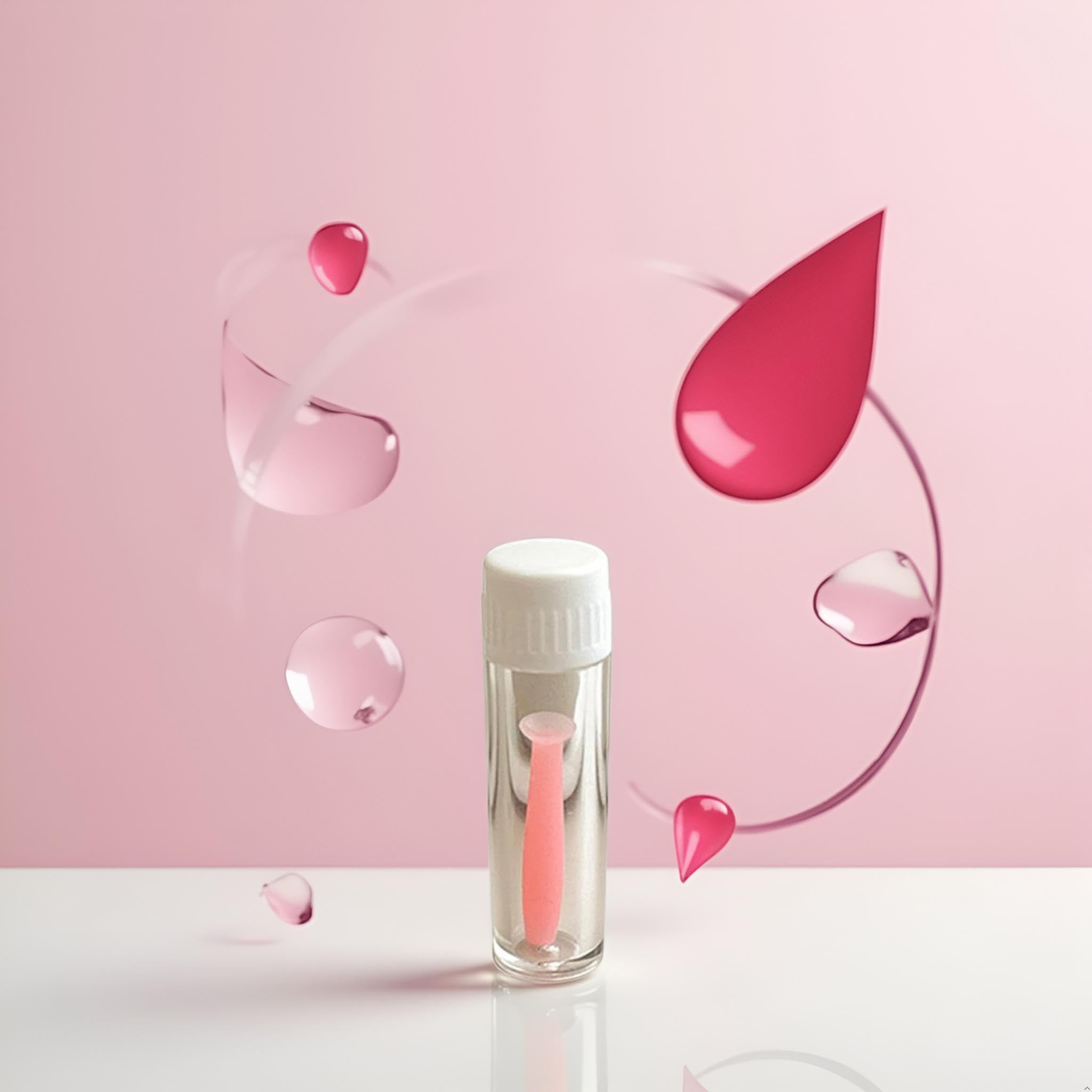 Close-up of pink insertion tool showing dual-ended plunger design