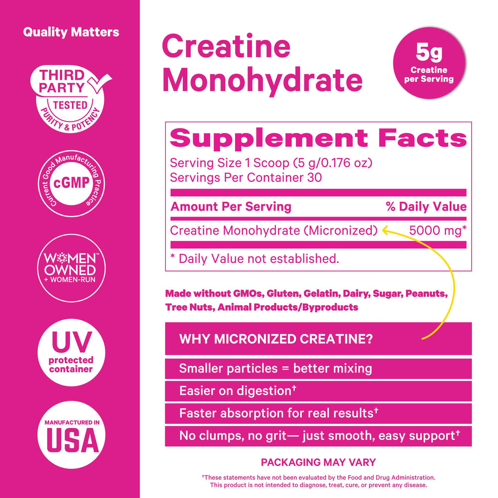 Fine micronized creatine powder texture close-up
