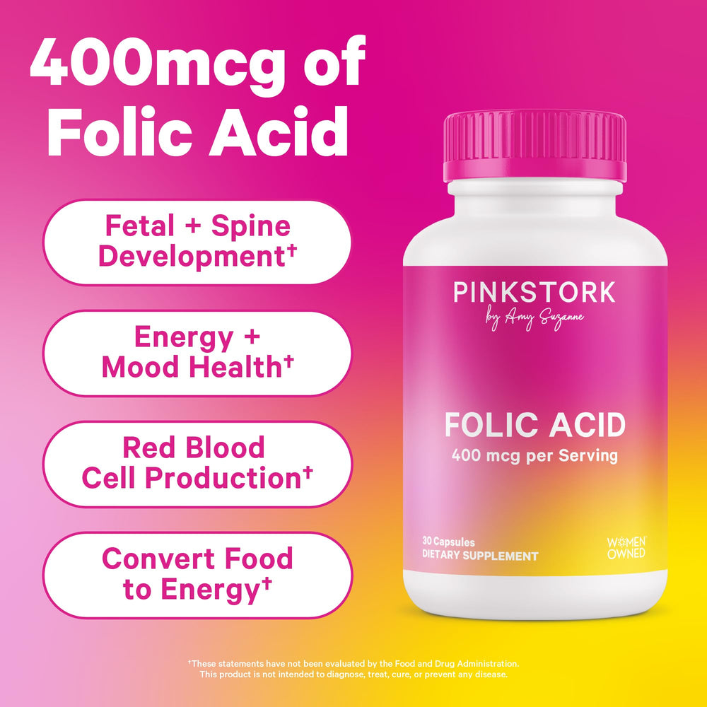 Close-up of vegetarian folic acid capsules