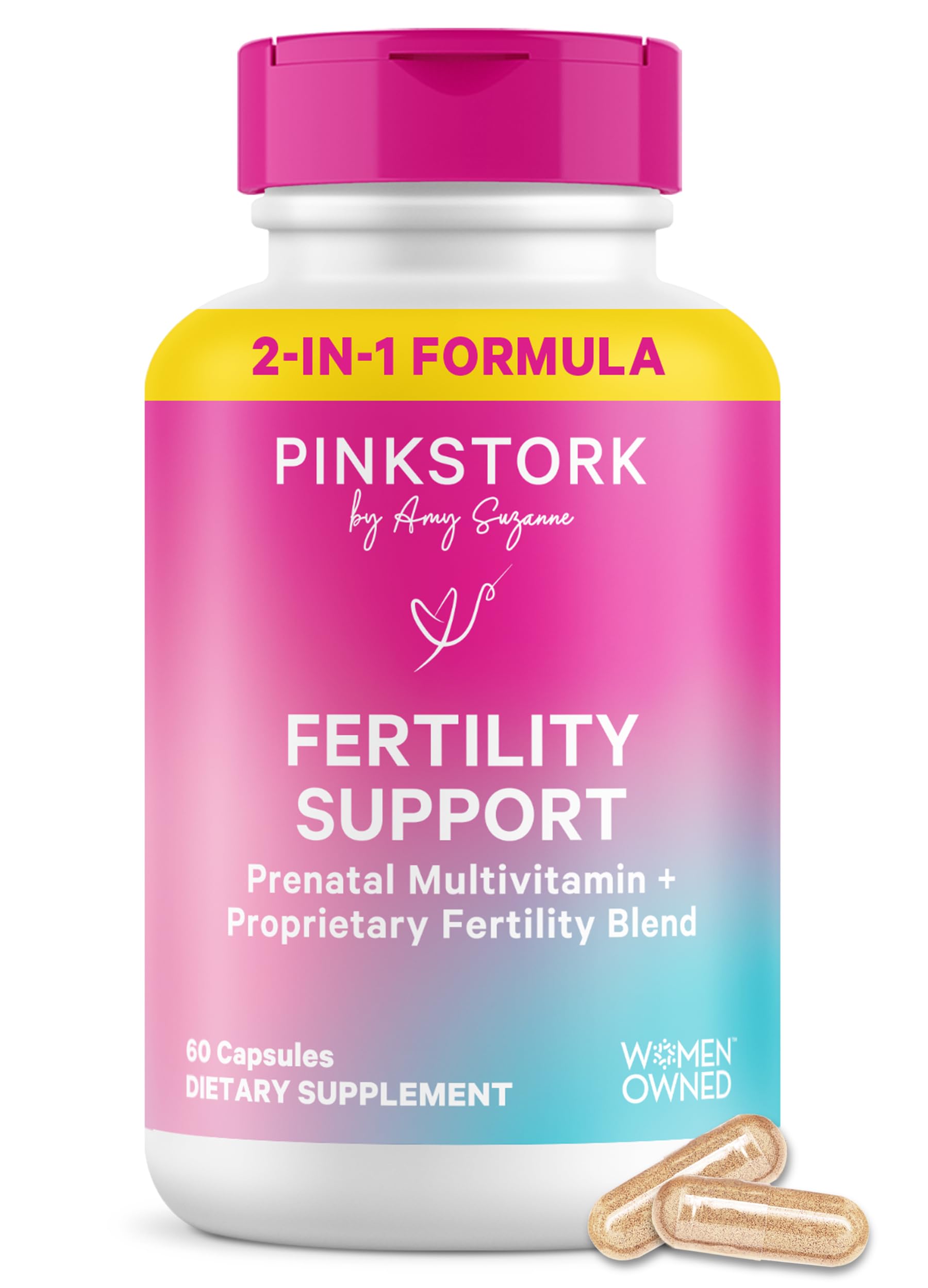 Pink Stork front packaging showing bottle and label benefits