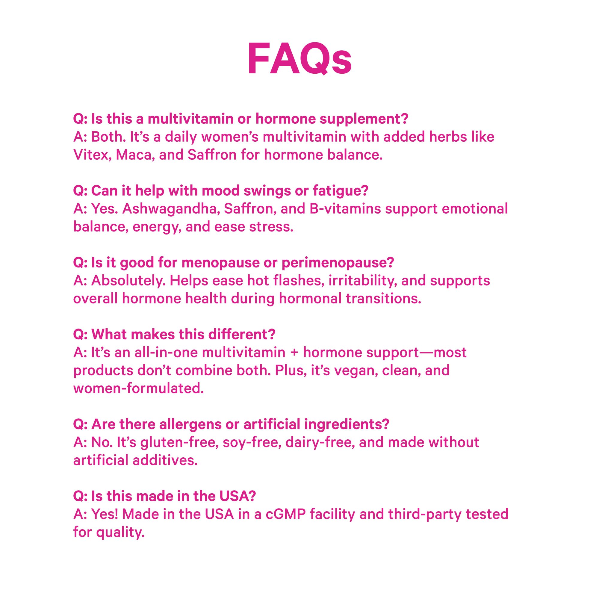 Lifestyle shot of Pink Stork Hormone Balance product