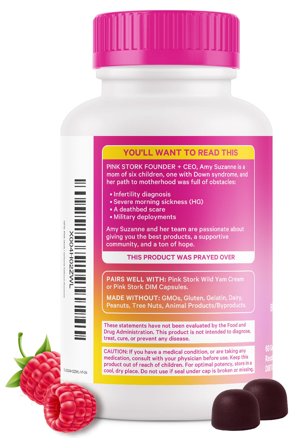 Customer review-inspired image for Pink Stork Gummies