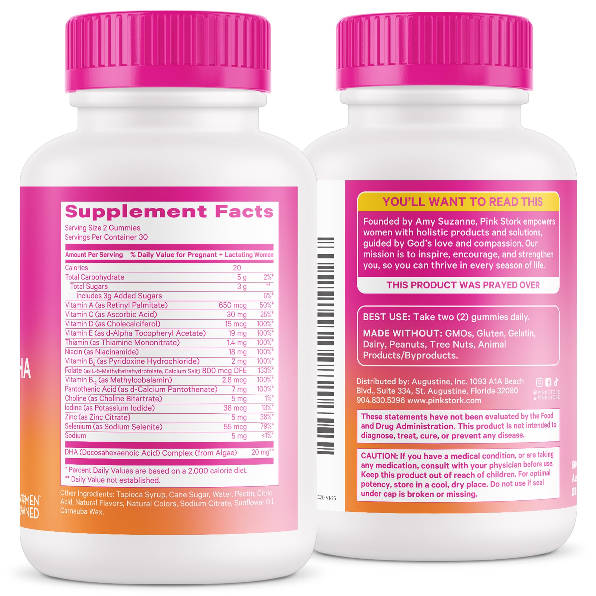 Easy-to-digest prenatal gummies gentle on the stomach