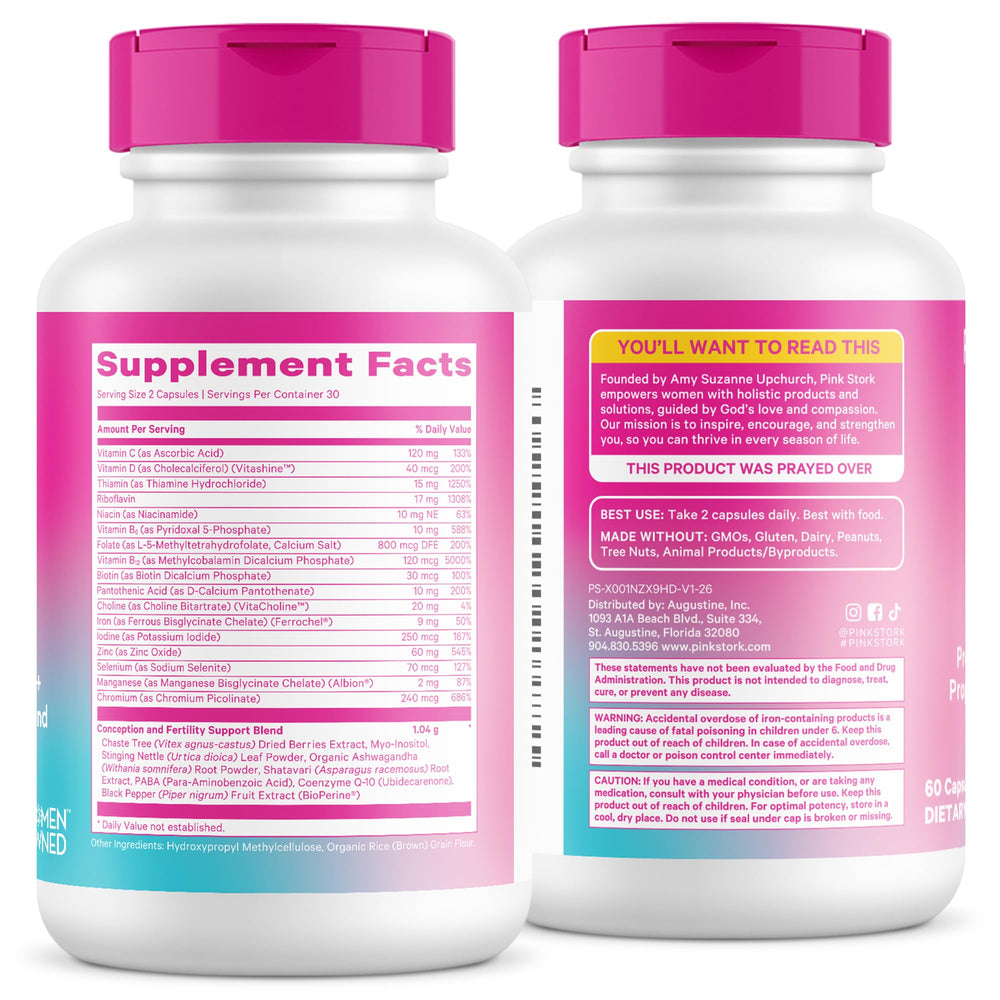 Pink Stork UV-protected bottle detail protecting ingredient stability