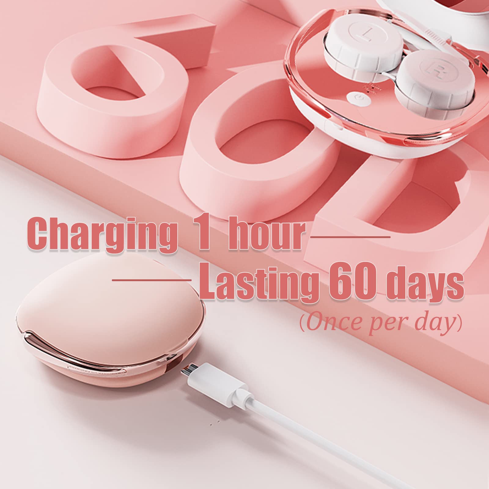 Open case showing cleaning and storage compartments