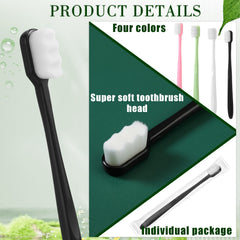 Slim long handle and small head design for easy reach