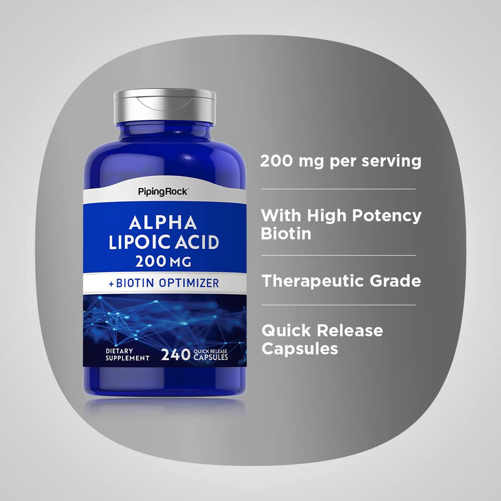 Laboratory tested Alpha Lipoic Acid with Biotin formula