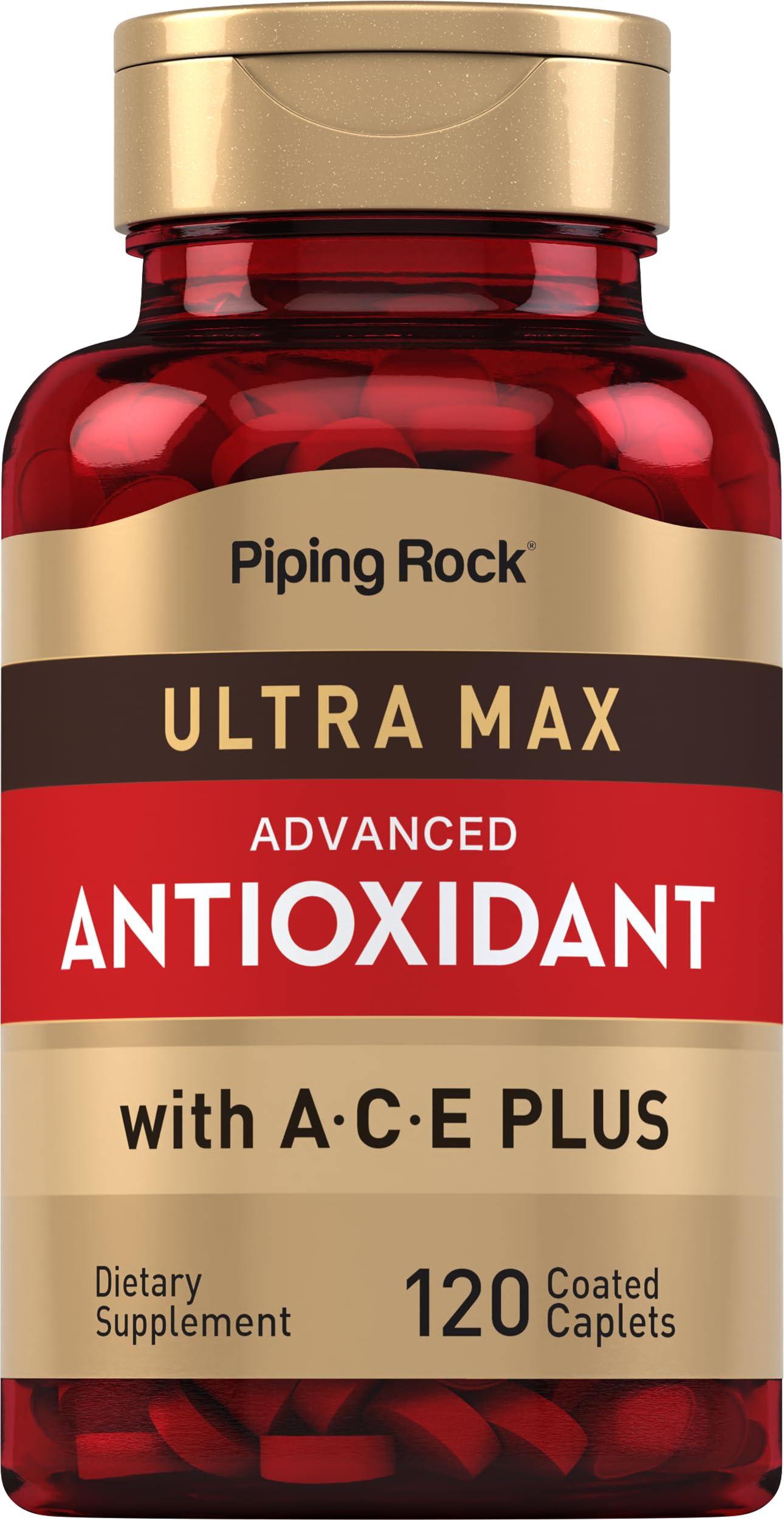 Piping Rock Antioxidant Supplements 120 Caplets bottle