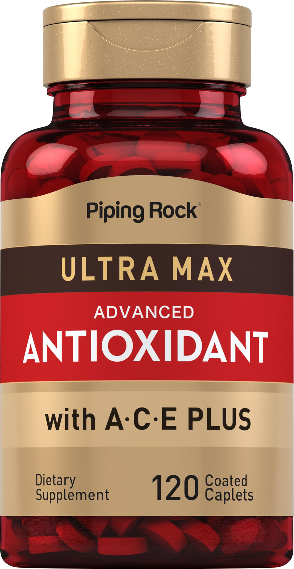 Piping Rock Antioxidant Supplements 120 Caplets bottle