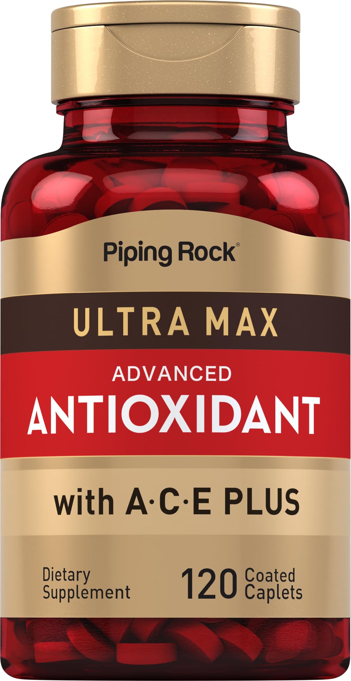 Piping Rock Antioxidant Supplements 120 Caplets bottle