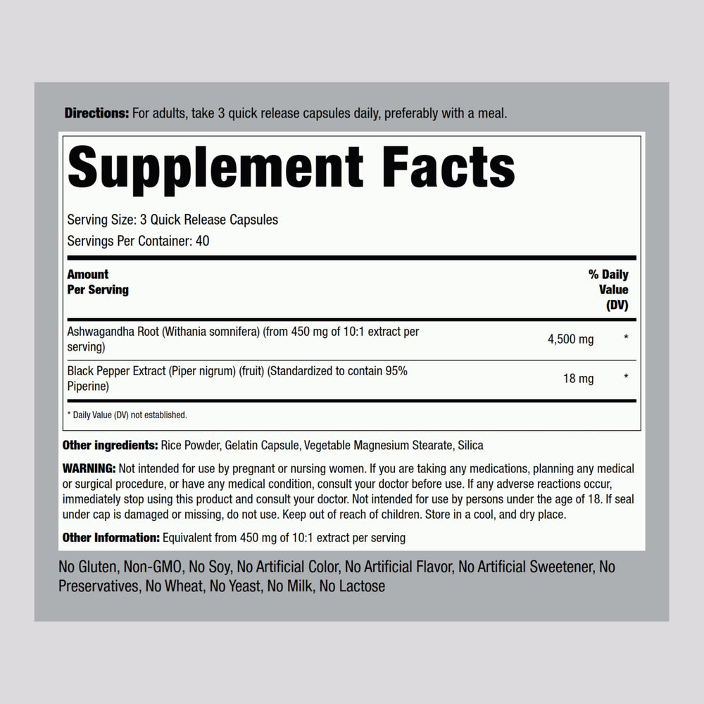 Ashwagandha capsules closeup