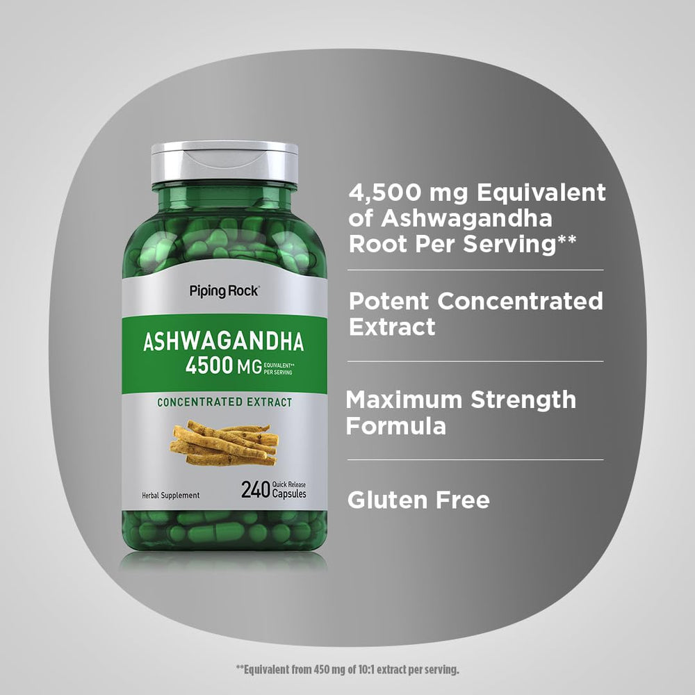 Ashwagandha bottle in lifestyle setting for wellness