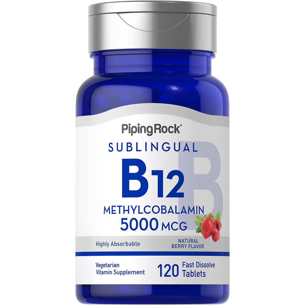 Piping Rock B12 5000 mcg bottle front