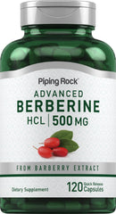 Piping Rock Berberine HCL 500 mg bottle front