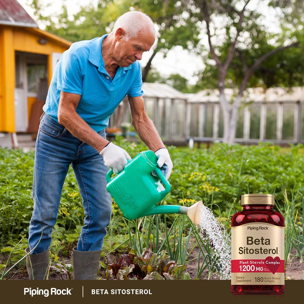 Plant sterols complex illustration on bottle