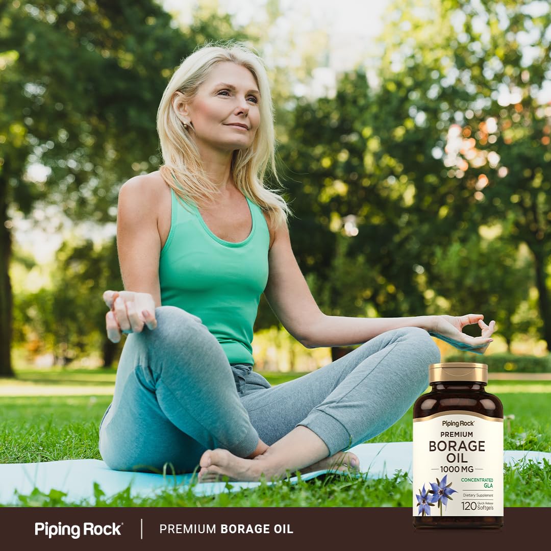Borage Oil Softgels bottle with label
