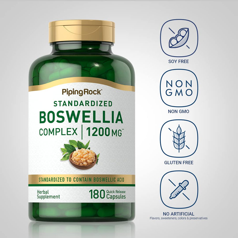 BioPerine Black Pepper extract included with Boswellia capsules
