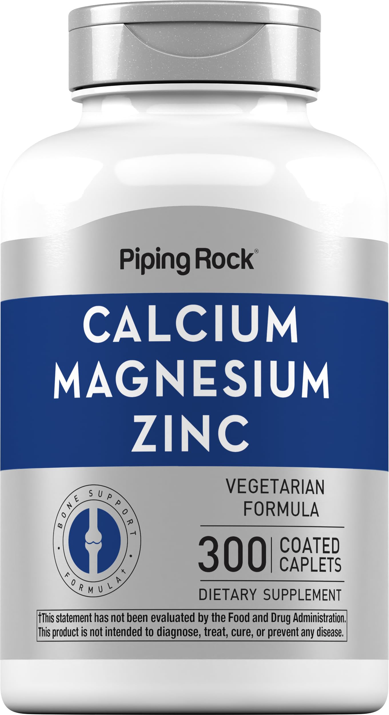 Piping Rock Calcium Magnesium Zinc supplement bottle