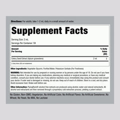 Front label of Piping Rock Celery Seed Extract Liquid Drops