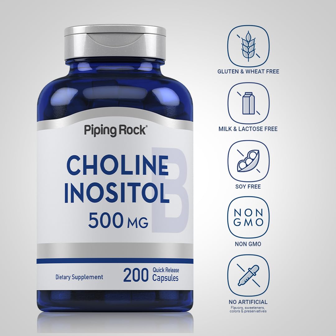 Therapeutic Grade label on Choline Inositol supplement bottle