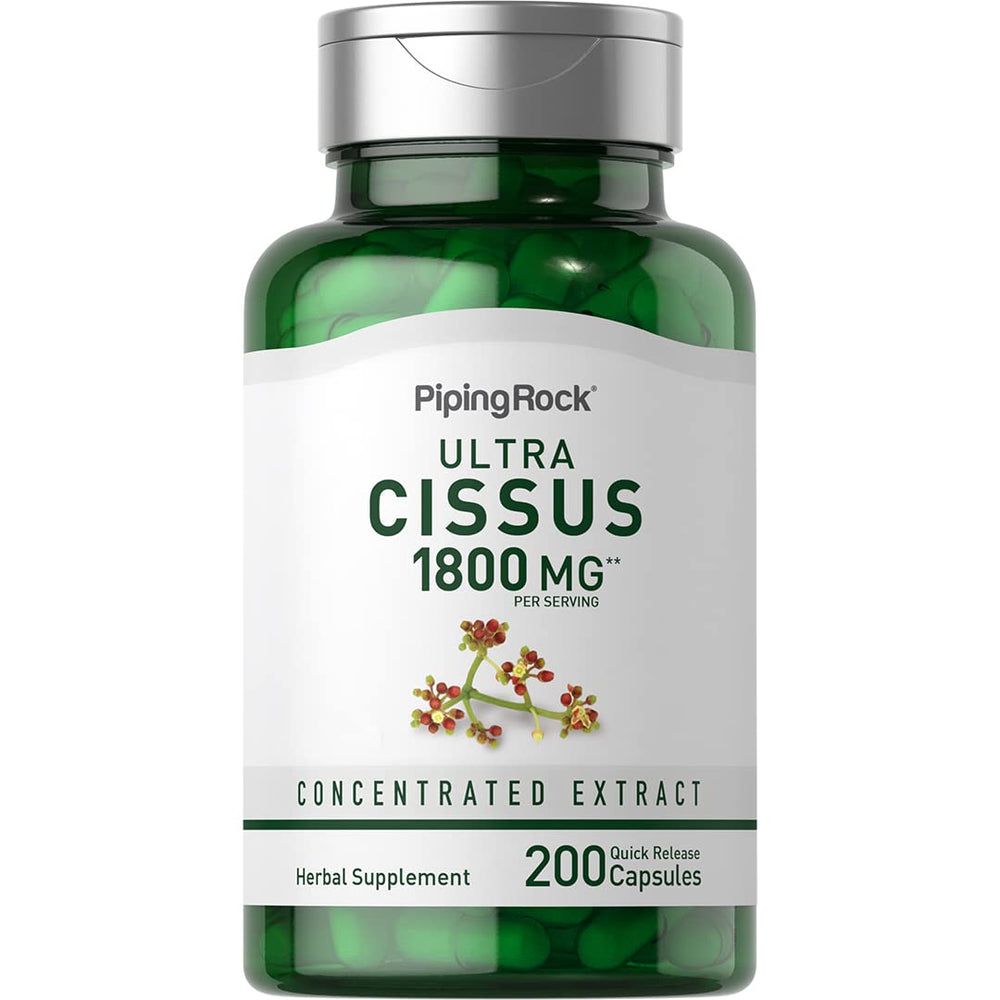 Piping Rock Cissus Quadrangularis 1800mg bottle with 200 capsules