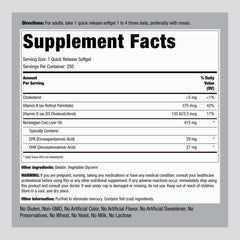 Softgels visible inside bottle of Cod Liver Oil