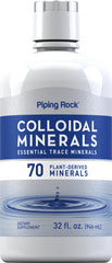 Piping Rock Colloidal Minerals Liquid bottle front view, 32 oz