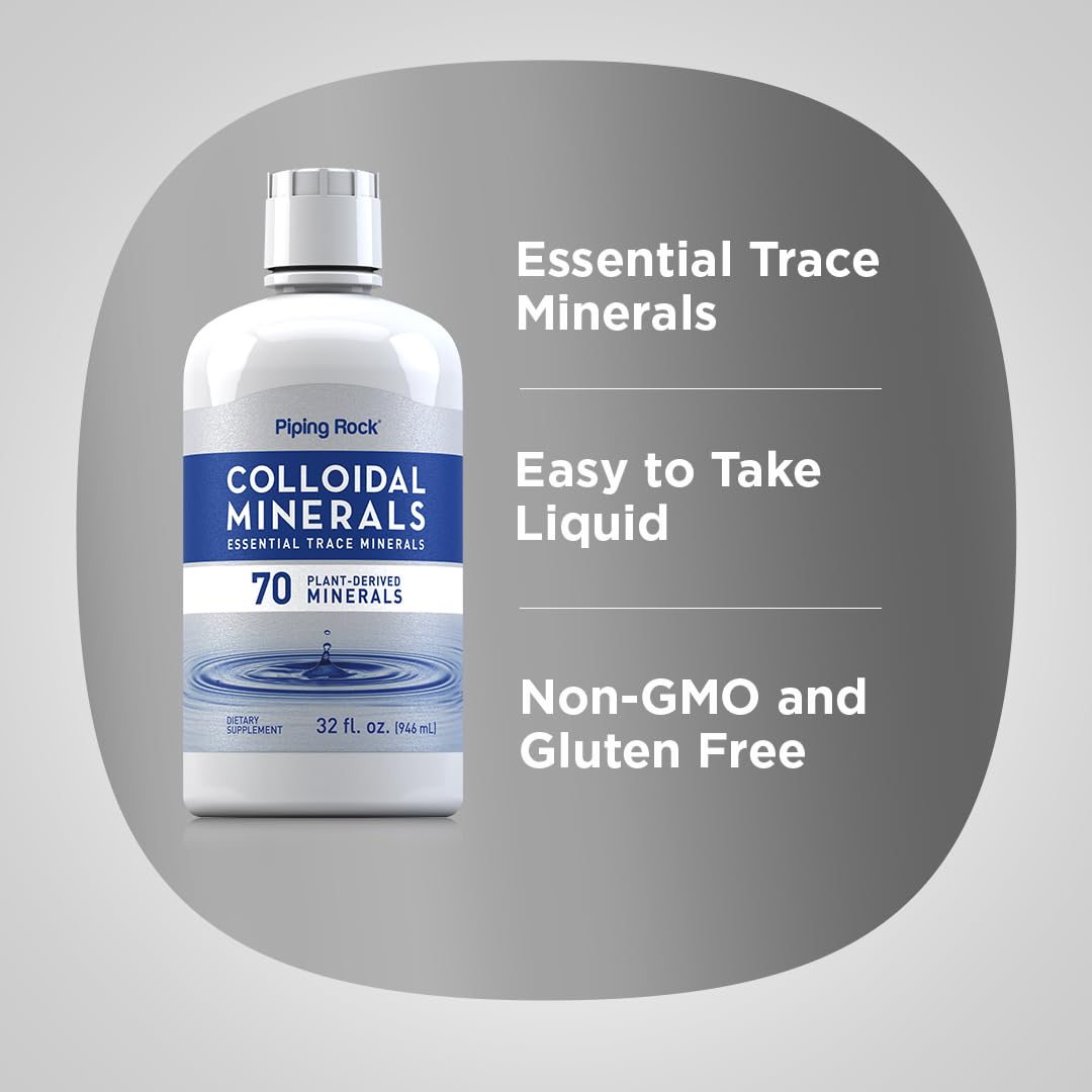 Lab purity seal and ingredients for Colloidal Minerals Liquid