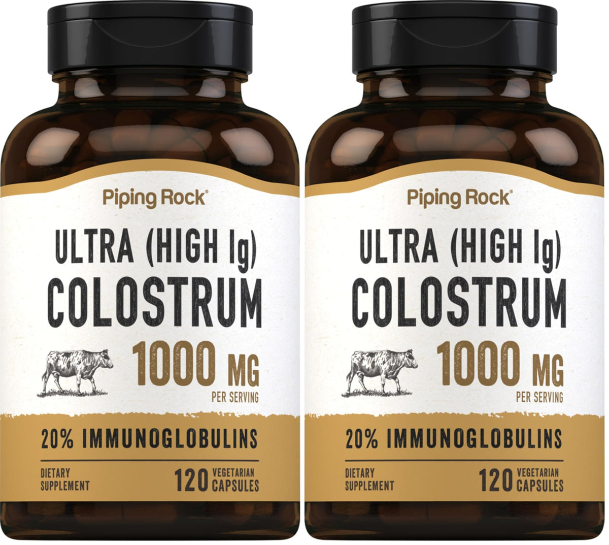 Piping Rock Colostrum bottle with 120 capsules