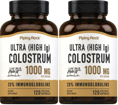 Piping Rock Colostrum bottle with 120 capsules
