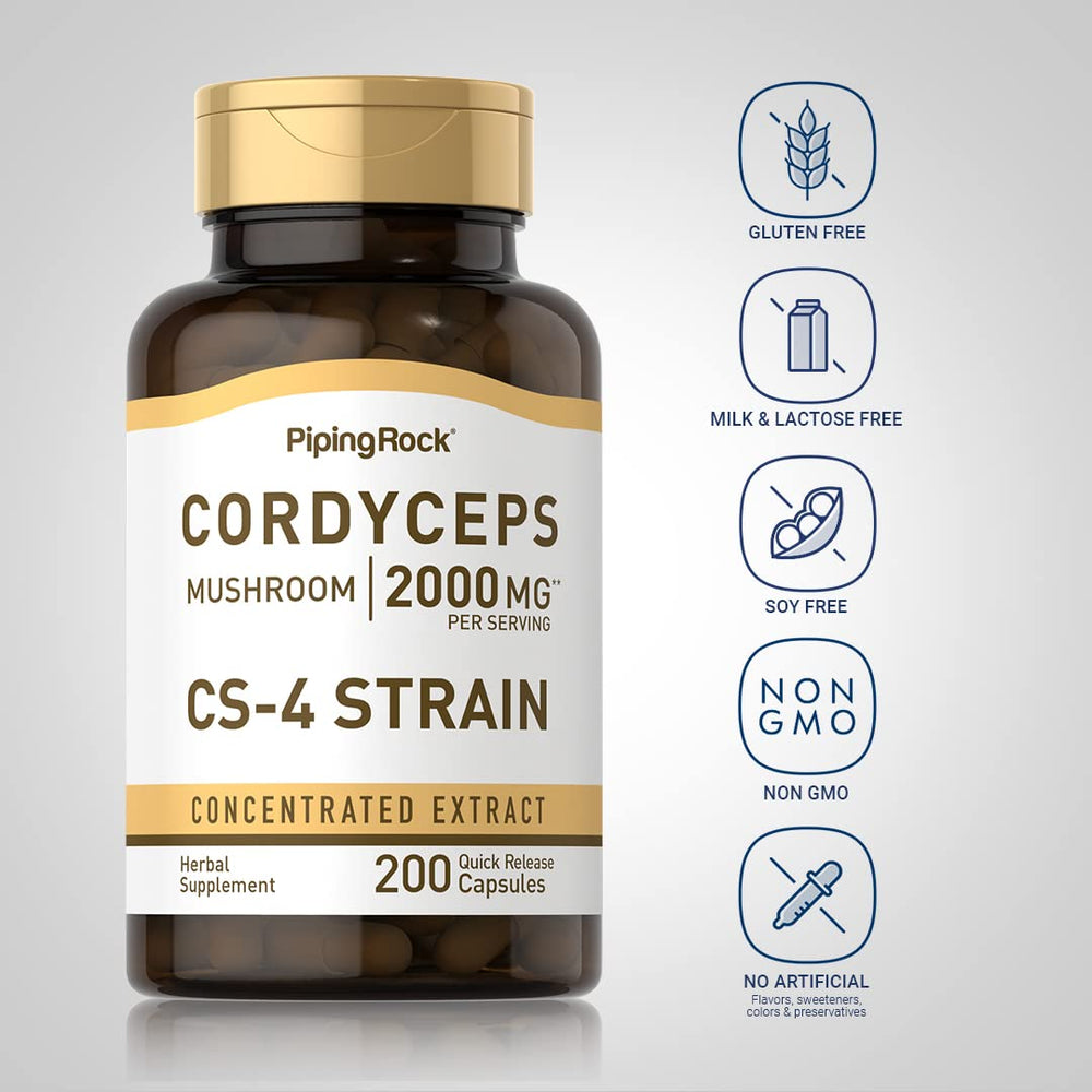 Supplement ingredients panel for Cordyceps CS-4