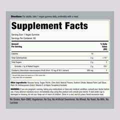 Close-up of Cranberry Mango flavor Gummies