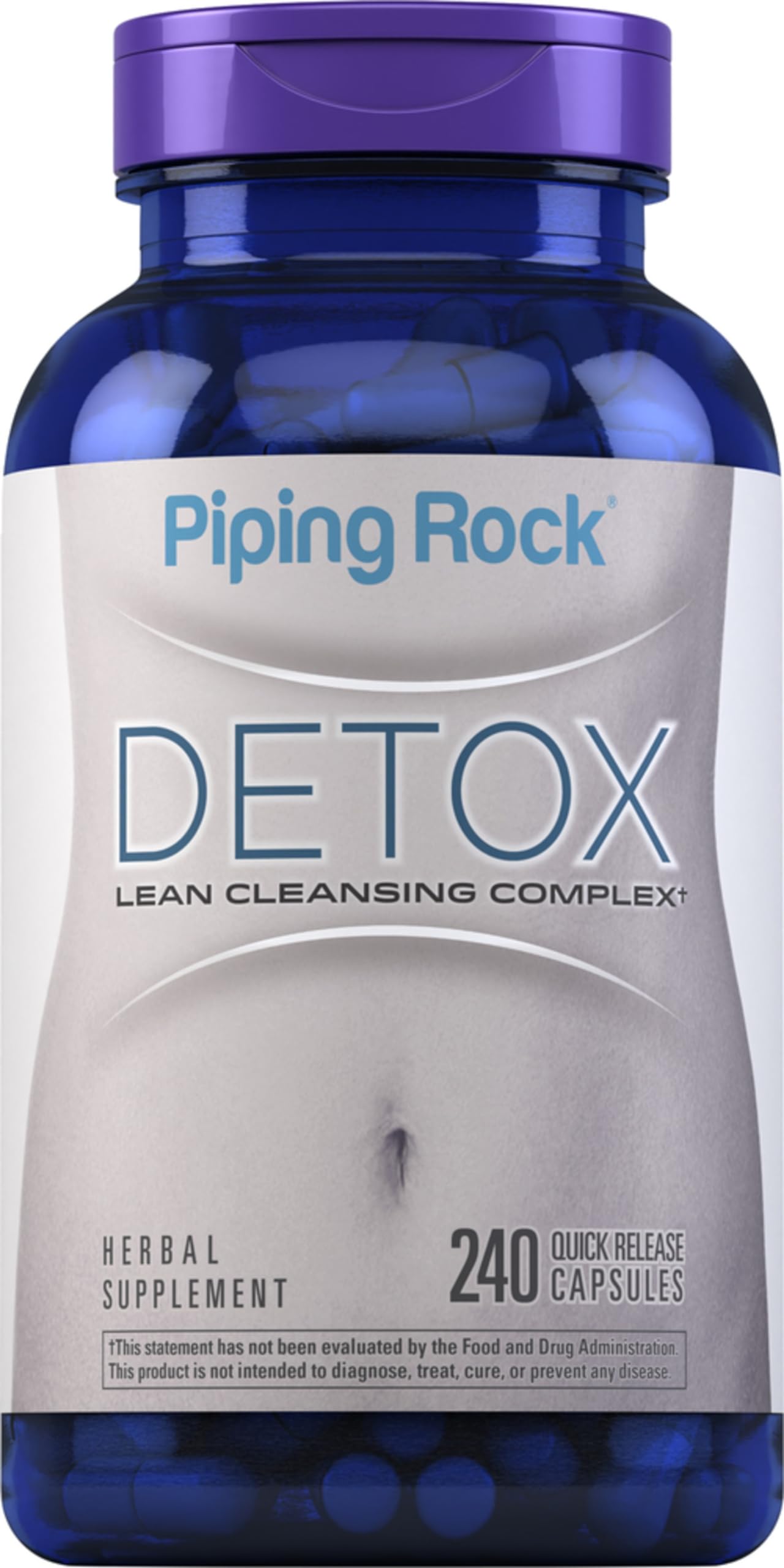 Piping Rock Detox Cleanse bottle front for daily wellness routine.