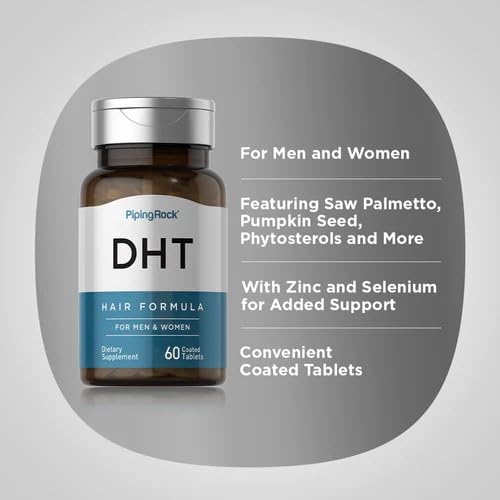 Piping Rock DHT Advanced Hair Formula demonstrates mineral support with zinc and selenium