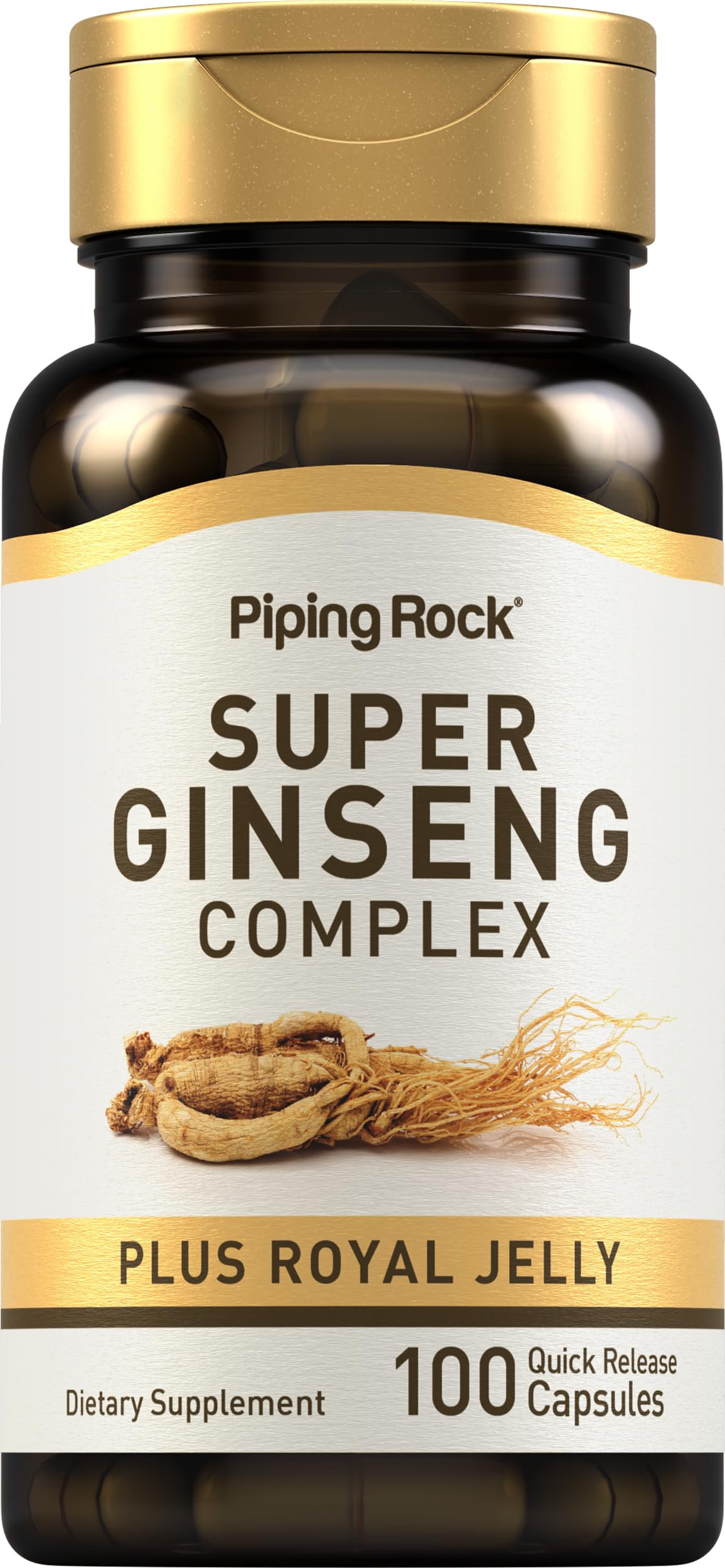 Piping Rock Ginseng Complex Capsules bottle front view