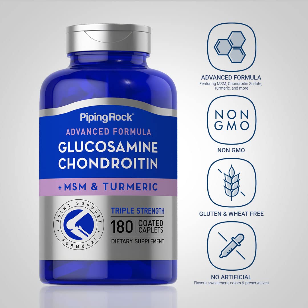 Glucosamine Sulfate 2KCl 1500 mg per serving nutrition panel