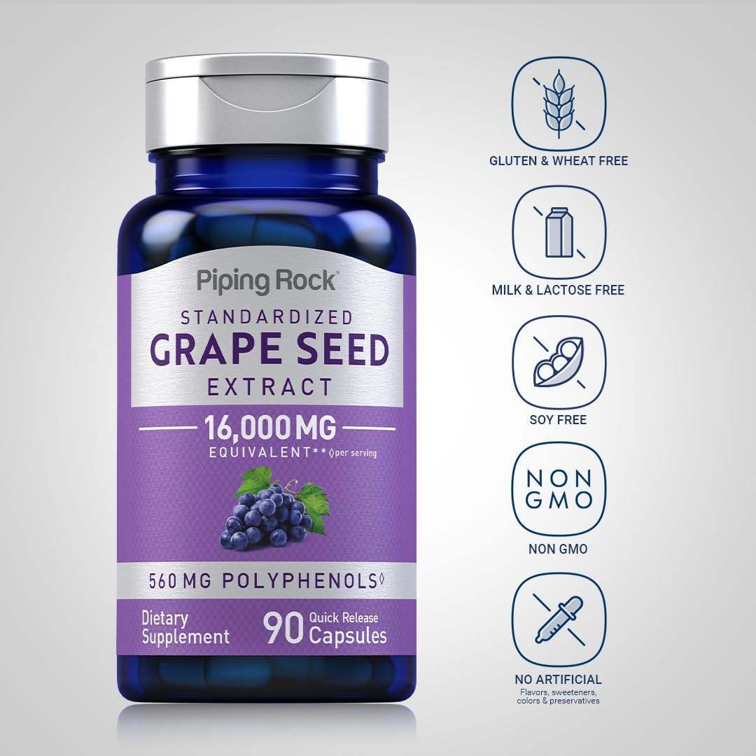 Grape seed extract with 560 mg polyphenols per serving