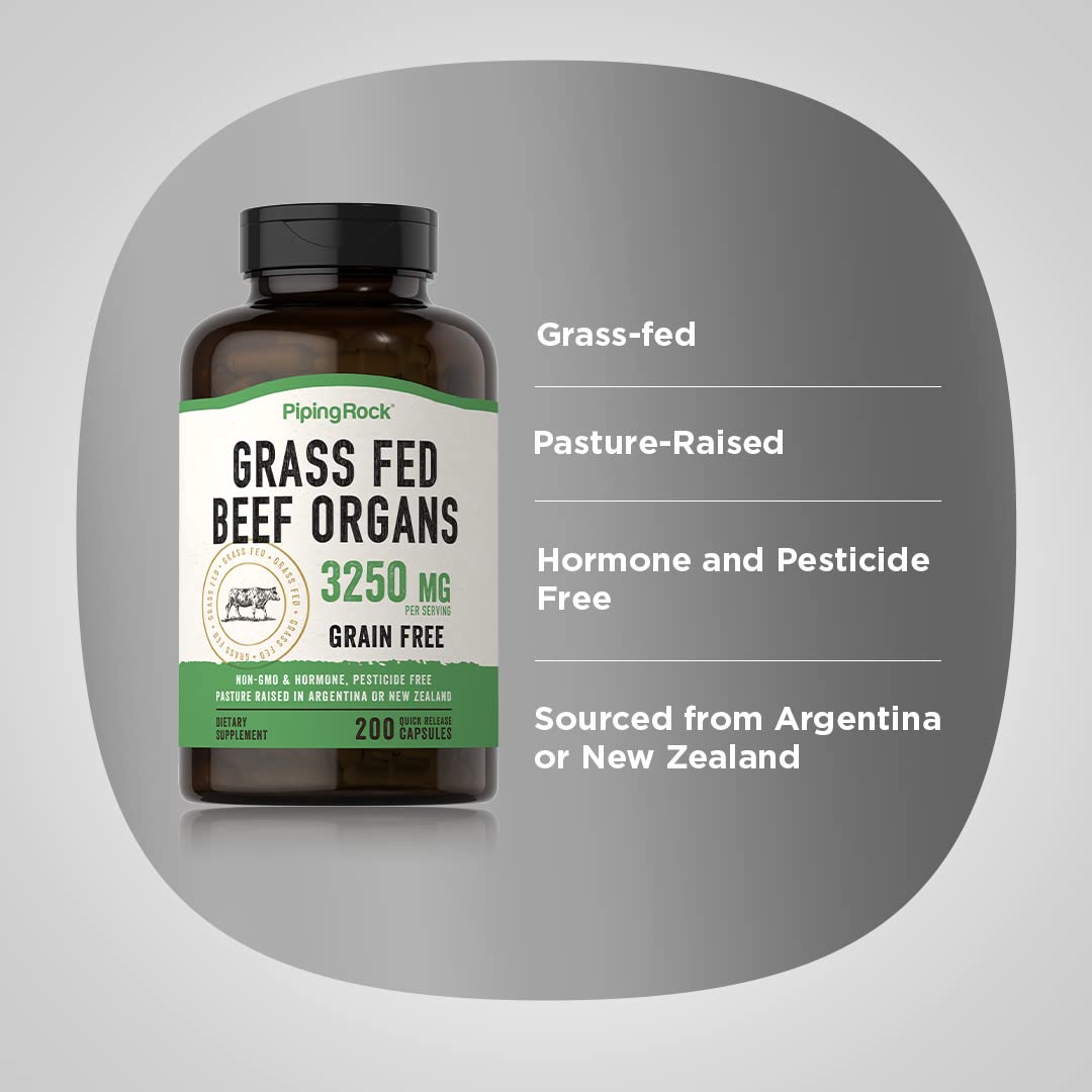 Packaging label showing Grass-Fed, Pasture Raised, Non-GMO and Gluten Free