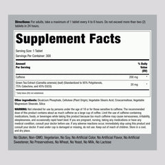 Green tea extract ingredient used in the supplement