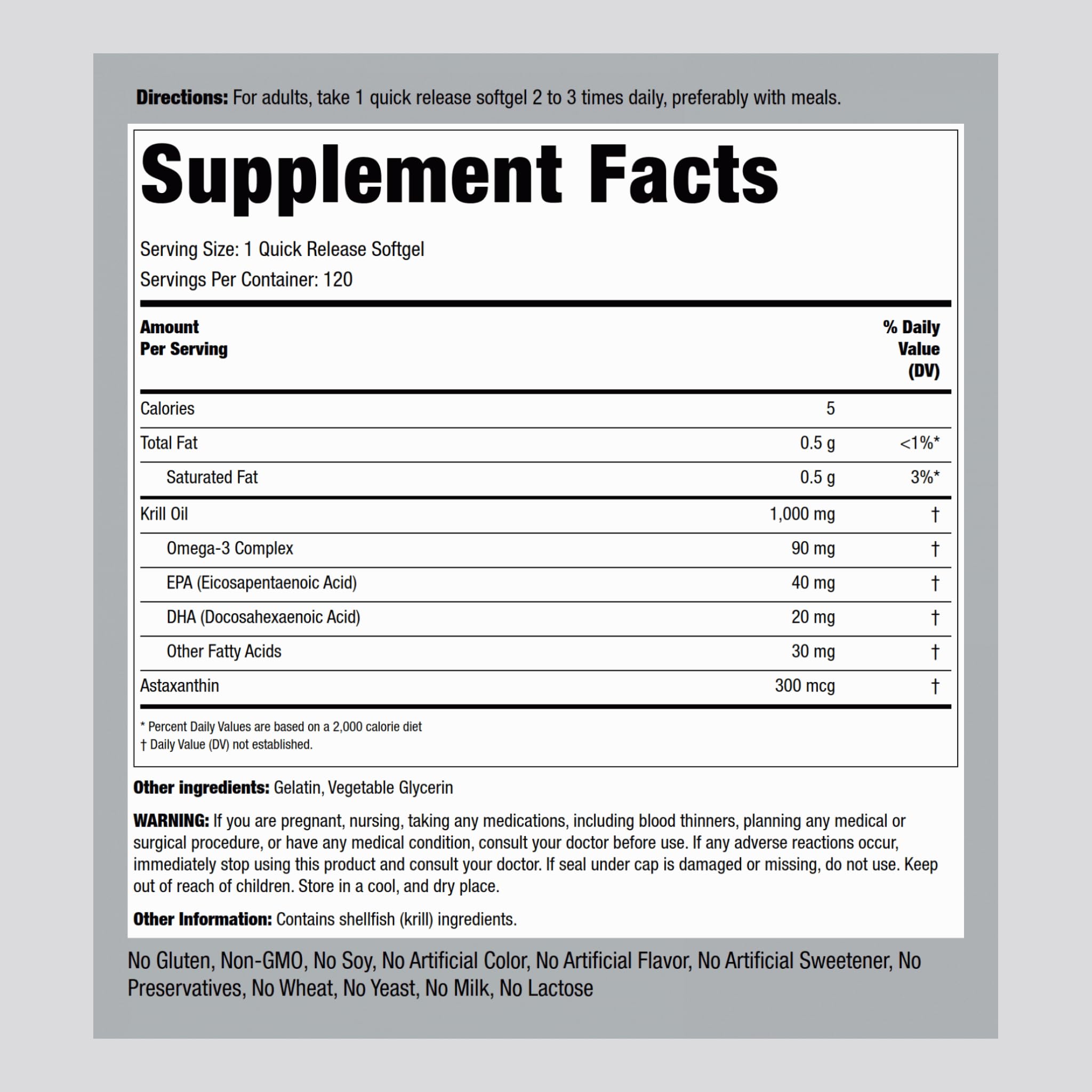 Piping Rock Krill Oil softgels closeup highlighting rich EPA/DHA blend for daily wellness