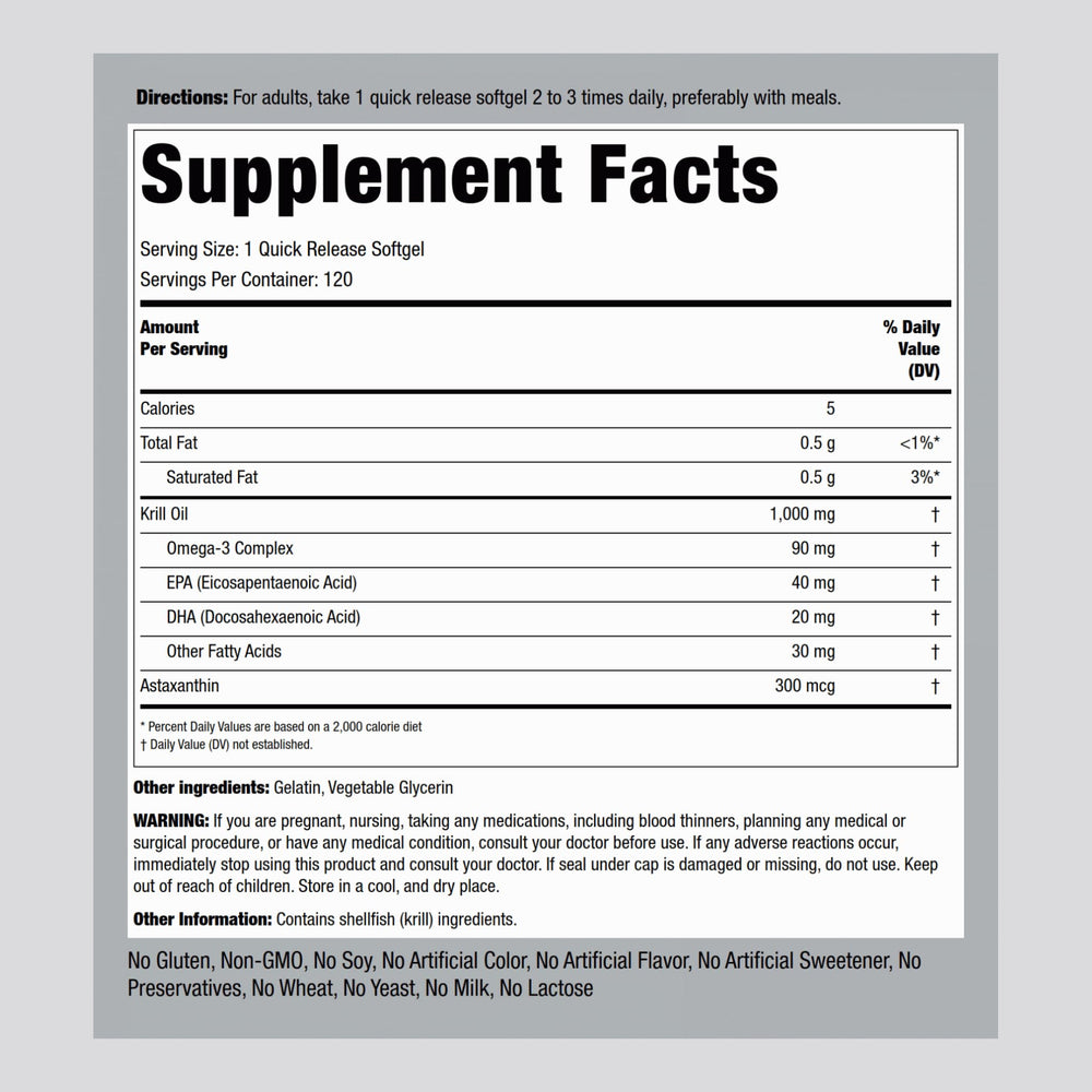 Piping Rock Krill Oil softgels closeup highlighting rich EPA/DHA blend for daily wellness