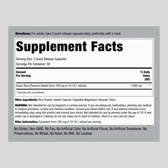 Close-up of Kudzu Root capsules quick-release form