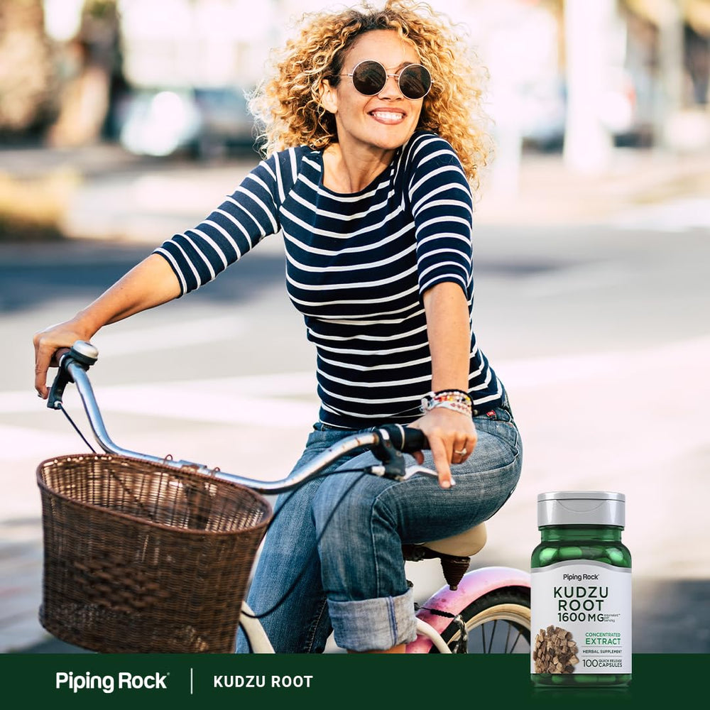 Supplement facts label for Kudzu root capsules