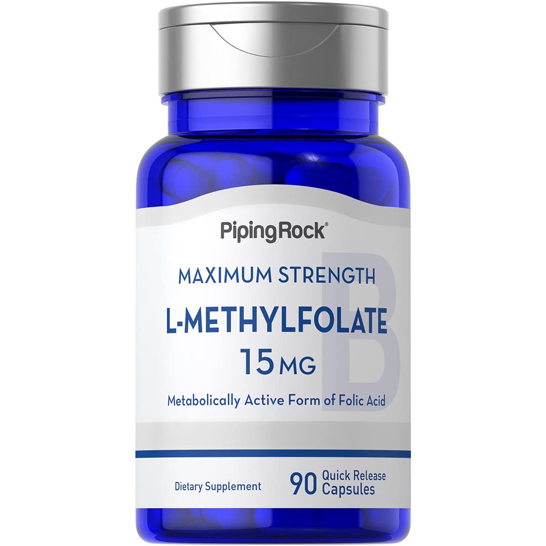 Piping Rock L-Methylfolate 15 mg bottle