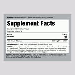 L-Methylfolate 15 mg capsules close-up