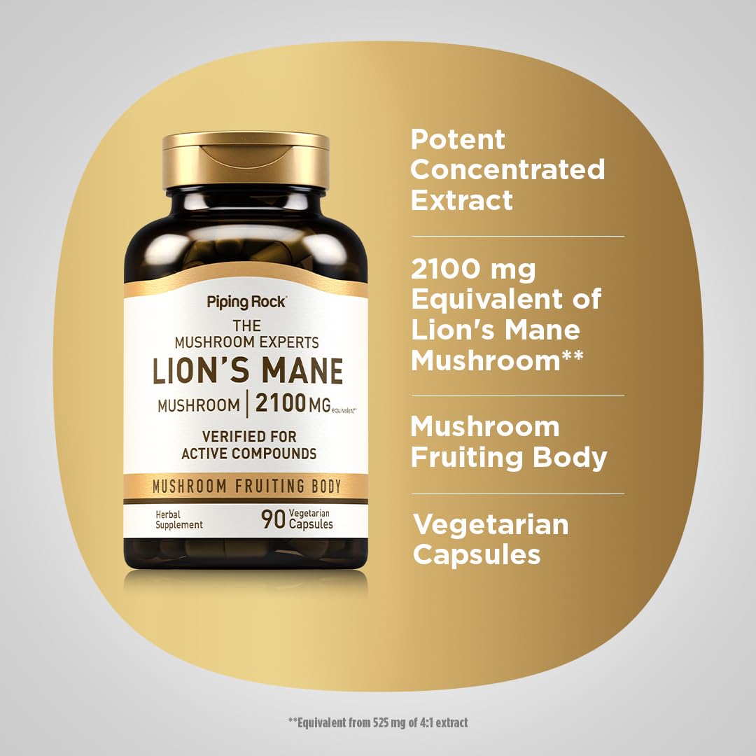 Mushroom fruiting body extract used in Lions Mane supplement
